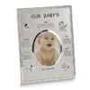 Silver-tone OUR BABY'S BIRTH RECORD 3.5x4.5 Photo Frame