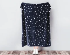 Kid's Fleece Velveteen Throw - Star