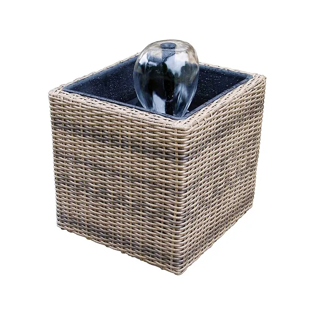 Wicker Urban Deck Fountain Kit 1 Wicker Urban Deck Fountain Kit