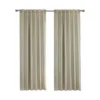 Basel Blackout Textured Back Tab Curtain Panel
