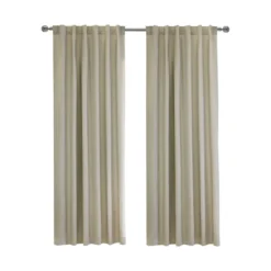 Basel Blackout Textured Back Tab Curtain Panel