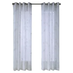 Glenice Semi-Sheer Grommet Curtain Panel