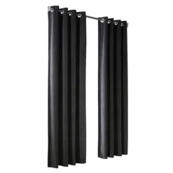 Moraga Room-Darkening Velvet Grommet Curtain Panel