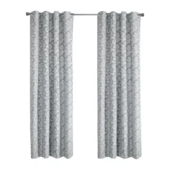 Porchia Blackout Jacquard Grommet Curtain Panel
