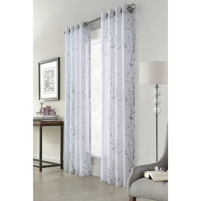 Pincus Semi-Sheer Grommet Curtain Panel 2 Pincus Semi-Sheer Grommet Curtain Panel - Image 2
