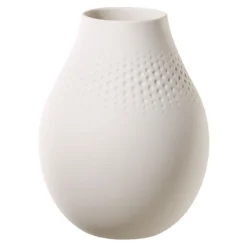 Villeroy & Boch Manufacture Collier Blanc Perle 8-Inch Tall Vase