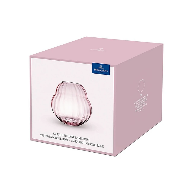 Villeroy & Boch Rose Garden Home Crystal Glass Vase-Hurricane Lamp 5 Villeroy & Boch Rose Garden Home Crystal Glass Vase-Hurricane Lamp - Image 5