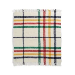 Multistripe Tartan Fuzzy Throw