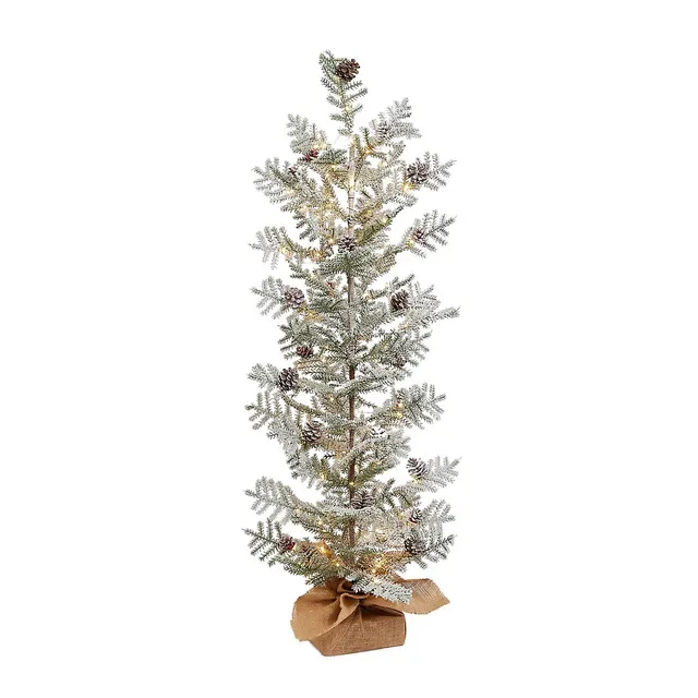 4ft Pre-Lit Frosted Christmas Tree With 120 LED Lights For Indoor & Outdoor Use 1 4ft Pre-Lit Frosted Christmas Tree With 120 LED Lights For Indoor & Outdoor Use