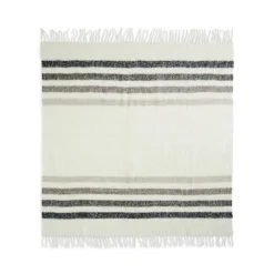 Sterling Stripe Fuzzy All Season Throw