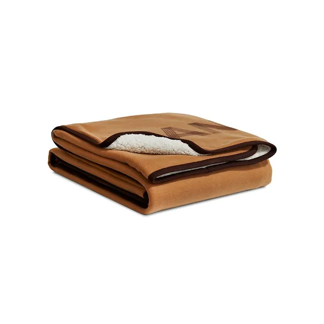 Banff Polar Fleece Faux Shearling-Lined Throw 3 Banff Polar Fleece Faux Shearling-Lined Throw - Image 3