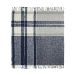 Fuzzy Wool-Blend All Season Throw