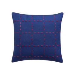 Stitched Plaid Outdoor Cushion