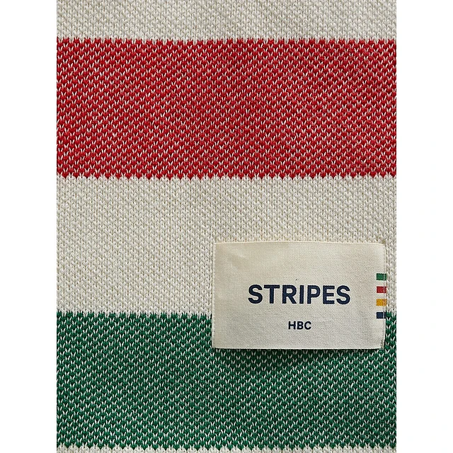 Multistripe Cotton Knit Throw 4 Multistripe Cotton Knit Throw - Image 4