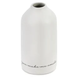 Just Because Smile Stoneware Vase
