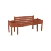 Wood Planter Bench