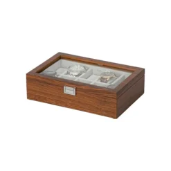 Jayson Glass-Top Wooden Watch Box