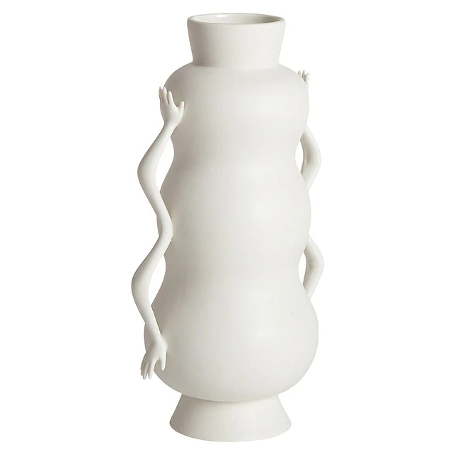 Jonathan Adler Eve Triple Bulb Porcelain Vase 2 Jonathan Adler Eve Triple Bulb Porcelain Vase - Image 2