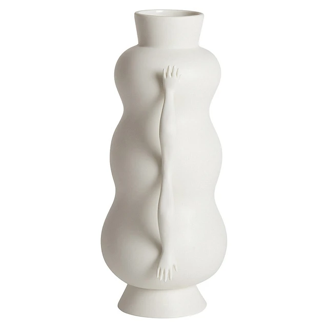 Jonathan Adler Eve Triple Bulb Porcelain Vase 3 Jonathan Adler Eve Triple Bulb Porcelain Vase - Image 3