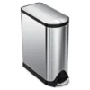 Simplehuman Butterfly Stainless Steel Step Trash Can - 45L