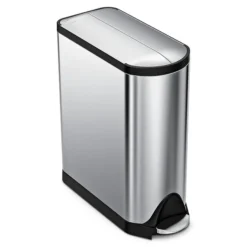 Simplehuman Butterfly Stainless Steel Step Trash Can - 45L