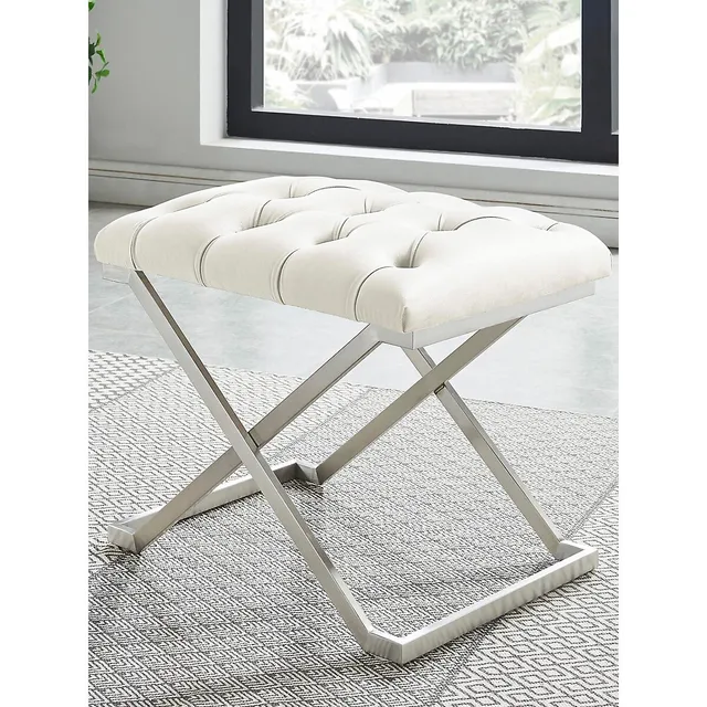 Tufted Velvet Bench 5 Tufted Velvet Bench - Image 5