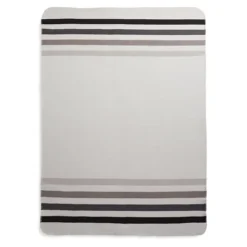 Classic Sterling Stripe Polar Fleece Throw
