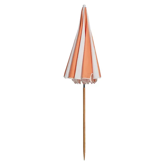 Scalloped-Trim Colourblocked Weekend Umbrella 2 Scalloped-Trim Colourblocked Weekend Umbrella - Image 2