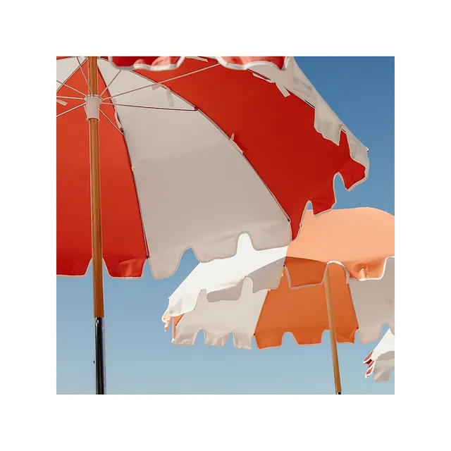 Scalloped-Trim Colourblocked Weekend Umbrella 4 Scalloped-Trim Colourblocked Weekend Umbrella - Image 4