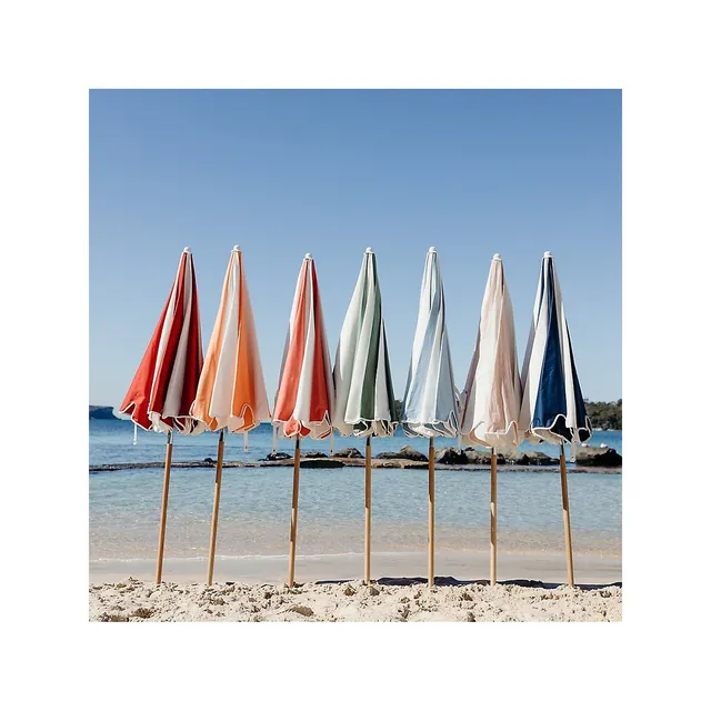 Scalloped-Trim Colourblocked Weekend Umbrella 6 Scalloped-Trim Colourblocked Weekend Umbrella - Image 6