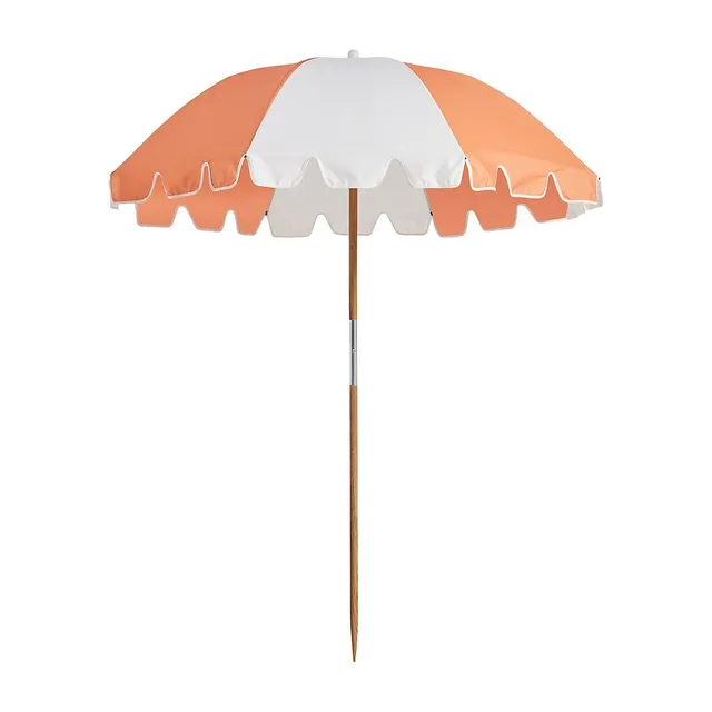 Scalloped-Trim Colourblocked Weekend Umbrella 1 Scalloped-Trim Colourblocked Weekend Umbrella