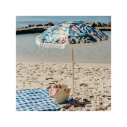 Fringe-Trim Printed Premium Beach Umbrella -Villeyy Decor Shop https3A2F2Fimage.s5a.com2Fis2Fimage2FTheBay2F9350878003698 alt23Fwid3D120026hei3D120026qlt3D9026resMode3Dsharp226op usm3D0.92C1.02C82C0 640x